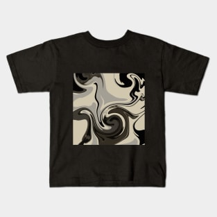 black abstract Kids T-Shirt
